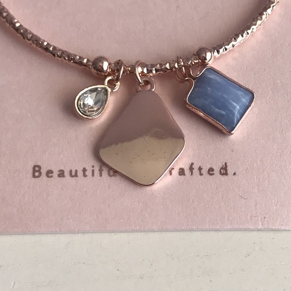 Adjustable Cuff Bracelet With Charms - Picture 2 of 3